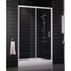 Душевая дверь в нишу Vegas Glass ZP 0130 01 01 стекло прозрачное, 130, раздвижная, профиль белый