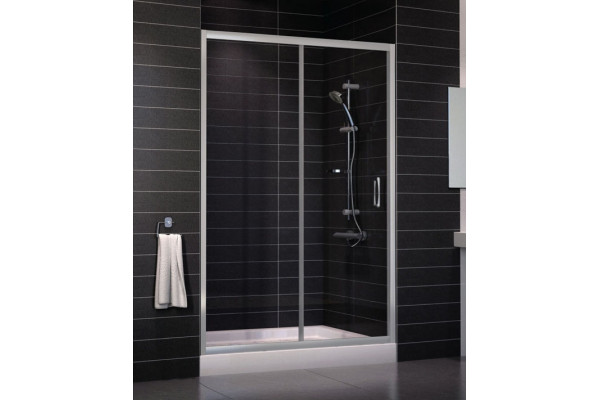 Душевая дверь в нишу Vegas Glass ZP 0130 07 01 стекло прозрачное, 130, раздвижная, профиль хром