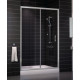 Душевая дверь в нишу Vegas Glass ZP 0130 07 01 стекло прозрачное, 130, раздвижная, профиль хром