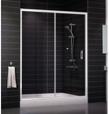 Душевая дверь в нишу Vegas Glass ZP 0160 01 01 стекло прозрачное, 160, раздвижная, профиль белый