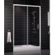 Душевая дверь в нишу Vegas Glass ZP 0135 01 01 стекло прозрачное, 135, раздвижная, профиль белый