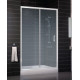 Душевая дверь в нишу Vegas Glass ZP 0125 01 02 стекло шиншилла, 125, раздвижная, профиль белый