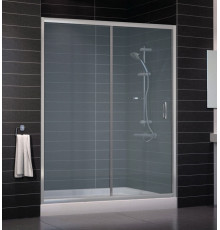 Душевая дверь в нишу Vegas Glass ZP 0160 07 10 стекло сатин, 160, раздвижная, профиль хром