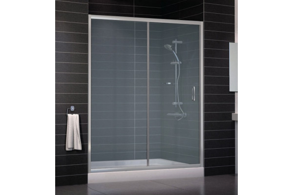Душевая дверь в нишу Vegas Glass ZP 0160 07 10 стекло сатин, 160, раздвижная, профиль хром