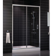 Душевая дверь в нишу Vegas Glass ZP 0135 08 01 стекло прозрачное, 135, раздвижная, профиль хром