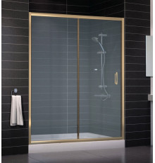 Душевая дверь в нишу Vegas Glass ZP 0160 05 10 стекло сатин, 160, раздвижная, профиль бронза