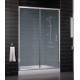 Душевая дверь в нишу Vegas Glass ZP 0140 08 02 стекло шиншилла, 140, раздвижная, профиль хром