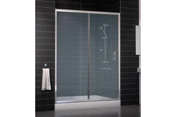 Душевая дверь в нишу Vegas Glass ZP 0150 08 10 стекло сатин, 150, раздвижная, профиль хром