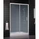 Душевая дверь в нишу Vegas Glass ZP 0130 01 02 стекло шиншилла, 130, раздвижная, профиль белый