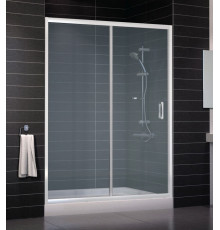 Душевая дверь в нишу Vegas Glass ZP 0150 01 10 стекло сатин, 150, раздвижная, профиль белый
