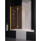 Шторка на ванну Vegas Glass E2V 0120 09 05 L профиль золото, стекло бронза, складная, левая