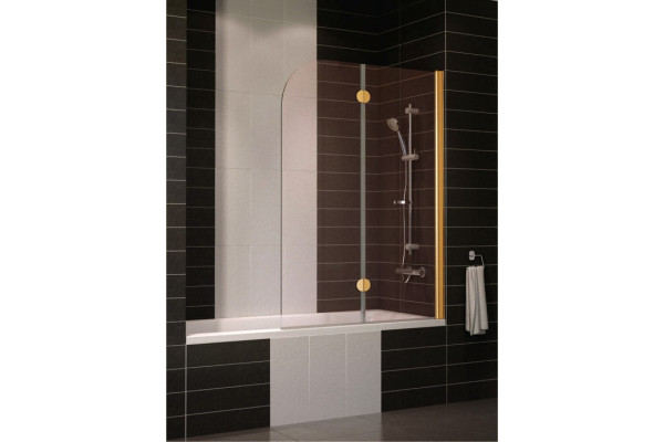 Шторка на ванну Vegas Glass E2V 0120 05 05 R профиль бронза, стекло бронза, складная, правая