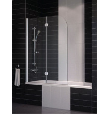 Шторка на ванну Vegas Glass E2V 0120 07 01 L профиль матовый хром, стекло прозрачное, складная, левая