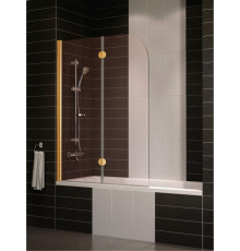 Шторка на ванну Vegas Glass E2V 0120 05 05 L профиль бронза, стекло сатин, складная, левая