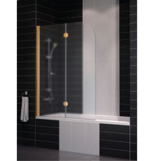 Шторка на ванну Vegas Glass E2V 0120 05 10 L профиль бронза, стекло сатин, складная, левая