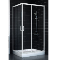 Душевой уголок Vegas Glass ZA-F 80*100 01 01 стекло прозрачное, 80x100, прямоугольный, двери раздвижные