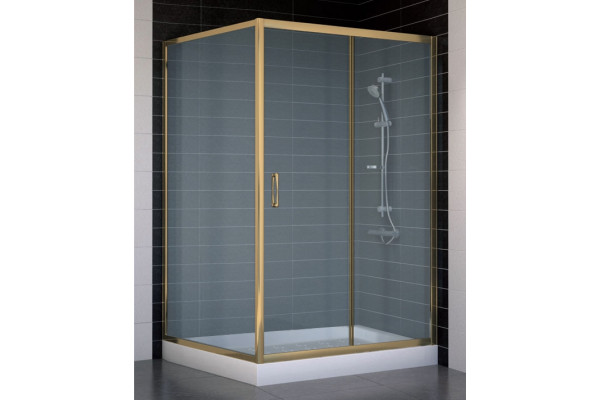 Душевой уголок Vegas Glass ZP+ZPV 120*100 05 10 стекло сатин, 120x100, прямоугольный, двери раздвижные