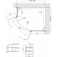 Душевой уголок Vegas Glass AFS-F 120*90 07 01 R стекло прозрачное, 120x90, прямоугольный-асимметричный, двери распашные