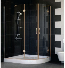 Душевой уголок Vegas Glass AFS-F 120*110 05 01 L стекло прозрачное, 120x110, прямоугольный-асимметричный, двери распашные