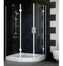 Душевой уголок Vegas Glass AFS-F 120*90 01 01 L стекло прозрачное, 120x90, прямоугольный-асимметричный, двери распашные
