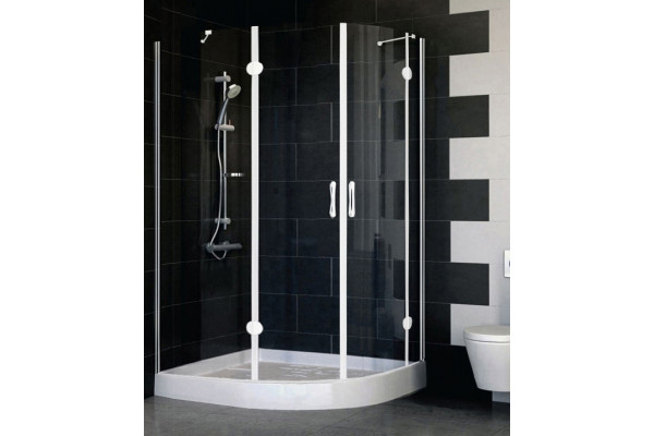 Душевой уголок Vegas Glass AFS-F 120*90 01 01 L стекло прозрачное, 120x90, прямоугольный-асимметричный, двери распашные
