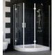 Душевой уголок Vegas Glass AFS-F 120*100 01 01 R стекло прозрачное, 120x100, прямоугольный-асимметричный, двери распашные