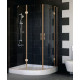 Душевой уголок Vegas Glass AFS-F 120*90 05 01 L стекло прозрачное, 120x90, прямоугольный-асимметричный, двери распашные