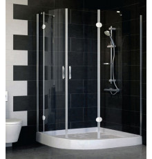 Душевой уголок Vegas Glass AFS-F 120*100 08 01 R стекло прозрачное, 120x100, прямоугольный-асимметричный, двери распашные