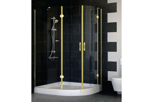 Душевой уголок Vegas Glass AFS-F 120*100 09 01 L стекло прозрачное, 120x100, прямоугольный-асимметричный, двери распашные