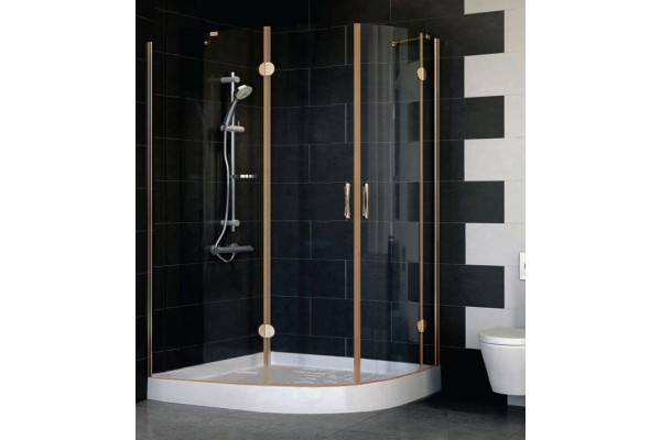 Душевой уголок Vegas Glass AFS-F 120*100 05 01 L стекло прозрачное, 120x100, прямоугольный-асимметричный, двери распашные
