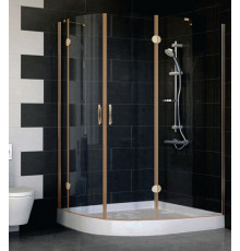 Душевой уголок Vegas Glass AFS-F 120*100 05 01 R стекло прозрачное, 120x100, прямоугольный-асимметричный, двери распашные