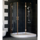 Душевой уголок Vegas Glass AFS-F 120*100 05 01 R стекло прозрачное, 120x100, прямоугольный-асимметричный, двери распашные