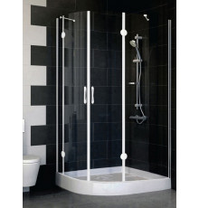 Душевой уголок Vegas Glass AFS-F 110*100 01 01 R стекло прозрачное, 110x100, прямоугольный-асимметричный, двери распашные