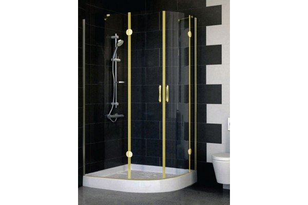 Душевой уголок Vegas Glass AFS-F 110*100 09 01 L стекло прозрачное, 110x100, прямоугольный-асимметричный, двери распашные