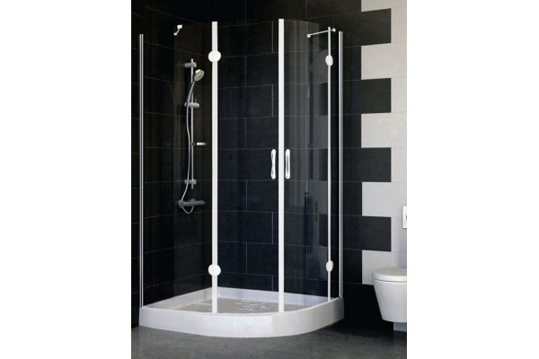 Душевой уголок Vegas Glass AFS-F 110*90 01 01 L стекло прозрачное, 110x90, прямоугольный-асимметричный, двери распашные