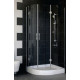 Душевой уголок Vegas Glass AFS-F 100*90 07 01 R стекло прозрачное, 100x90, прямоугольный-асимметричный, двери распашные