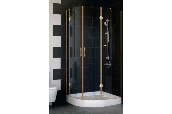 Душевой уголок Vegas Glass AFS-F 100*90 05 01 R стекло прозрачное, 100x90, прямоугольный-асимметричный, двери распашные