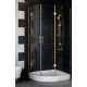 Душевой уголок Vegas Glass AFS-F 100*90 05 01 R стекло прозрачное, 100x90, прямоугольный-асимметричный, двери распашные