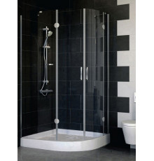 Душевой уголок Vegas Glass AFS-F 110*100 07 01 L стекло прозрачное, 110x100, прямоугольный-асимметричный, двери распашные
