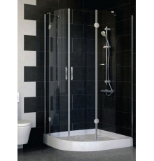 Душевой уголок Vegas Glass AFS-F 110*100 07 01 R стекло прозрачное, 110x100, прямоугольный-асимметричный, двери распашные