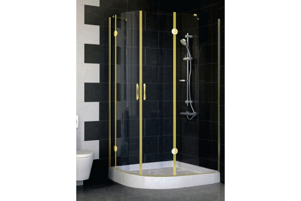 Душевой уголок Vegas Glass AFS-F 110*100 09 01 R стекло прозрачное, 110x100, прямоугольный-асимметричный, двери распашные