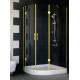 Душевой уголок Vegas Glass AFS-F 110*100 09 01 R стекло прозрачное, 110x100, прямоугольный-асимметричный, двери распашные