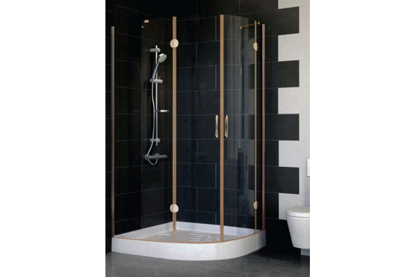 Душевой уголок Vegas Glass AFS-F 110*100 05 01 L стекло прозрачное, 110x100, прямоугольный-асимметричный, двери распашные
