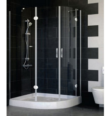 Душевой уголок Vegas Glass AFS-F 120*90 08 01 L стекло прозрачное, 120x90, прямоугольный-асимметричный, двери распашные