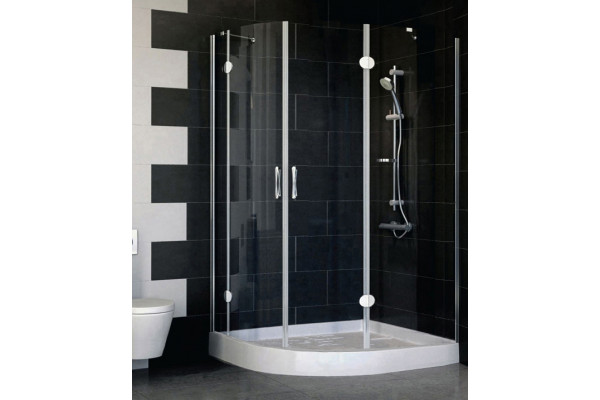Душевой уголок Vegas Glass AFS-F 120*90 08 01 R стекло прозрачное, 120x90, прямоугольный-асимметричный, двери распашные