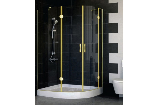Душевой уголок Vegas Glass AFS-F 120*90 09 01 L стекло прозрачное, 120x90, прямоугольный-асимметричный, двери распашные