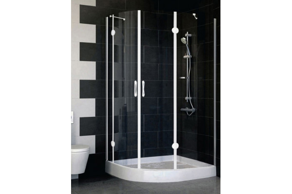 Душевой уголок Vegas Glass AFS-F 110*90 01 01 R стекло прозрачное, 110x90, прямоугольный-асимметричный, двери распашные