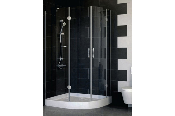 Душевой уголок Vegas Glass AFS-F 110*90 07 01 L стекло прозрачное, 110x90, прямоугольный-асимметричный, двери распашные