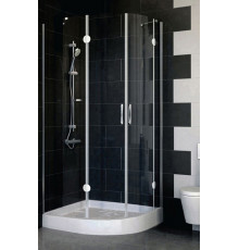 Душевой уголок Vegas Glass AFS-F 100*90 08 01 L стекло прозрачное, 100x90, прямоугольный-асимметричный, двери распашные