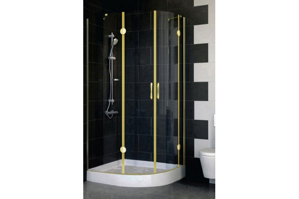 Душевой уголок Vegas Glass AFS-F 100*90 09 01 L стекло прозрачное, 100x90, прямоугольный-асимметричный, двери распашные